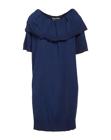 Midnight blue Knitted Short dress