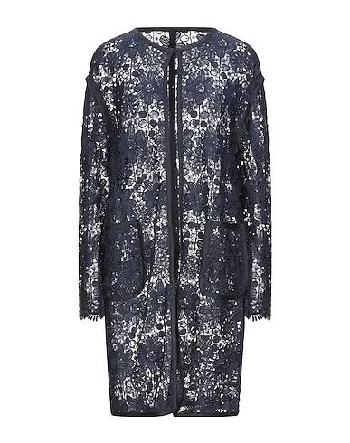 Midnight blue Lace Full-length jacket