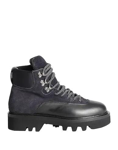Midnight blue Leather Ankle boot FURLA RITA HIKING BOOT 
