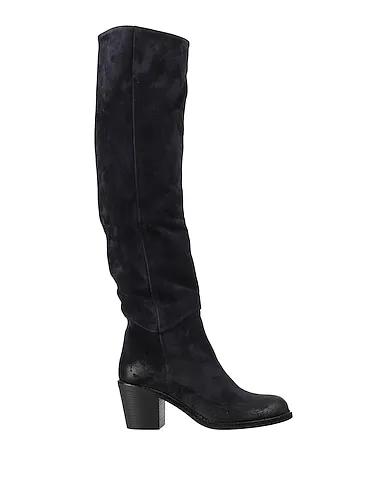 Midnight blue Leather Boots