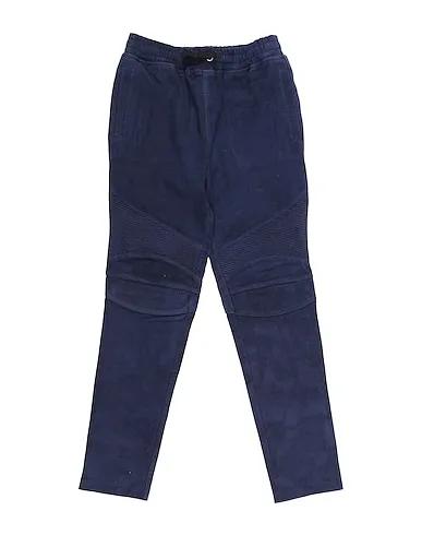 Midnight blue Leather Casual pants