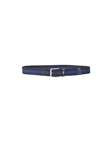 Midnight blue Leather Fabric belt