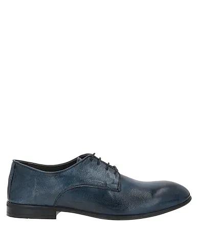 Midnight blue Leather Laced shoes