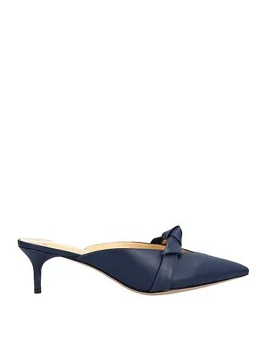 Midnight blue Leather Mules and clogs