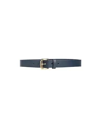 Midnight blue Leather Regular belt