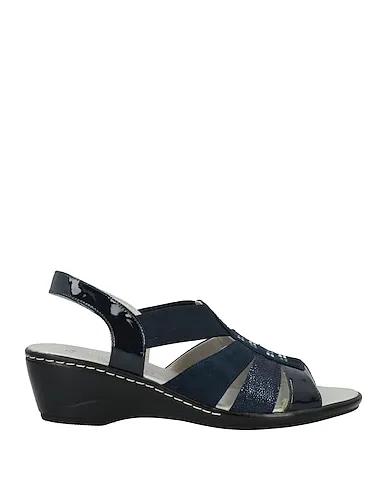 Midnight blue Leather Sandals