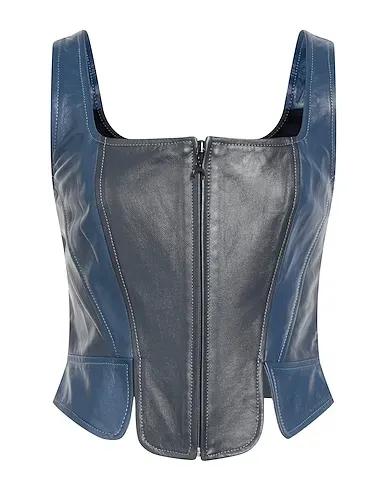 Midnight blue Leather Top