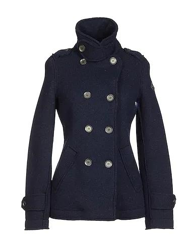 Midnight blue Lightweight sweater Double breasted pea coat