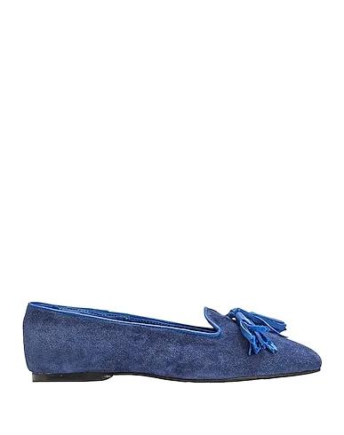 Midnight blue Loafers SUEDE TASSEL SLIPPERS
