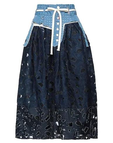 Midnight blue Organza Midi skirt