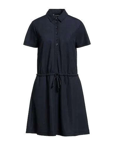 Midnight blue Piqué Short dress