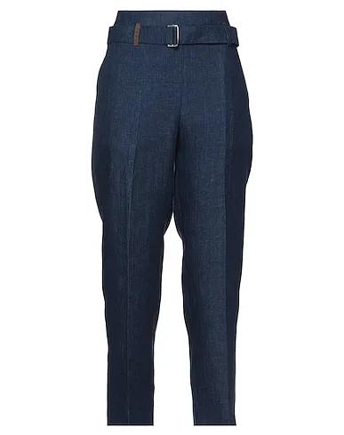 Midnight blue Plain weave Casual pants