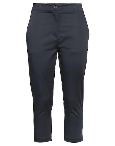 Midnight blue Plain weave Cropped pants & culottes
