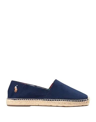 Midnight blue Plain weave Espadrilles