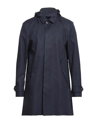Midnight blue Plain weave Full-length jacket