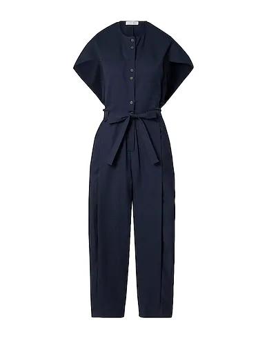 Midnight blue Plain weave Jumpsuit/one piece