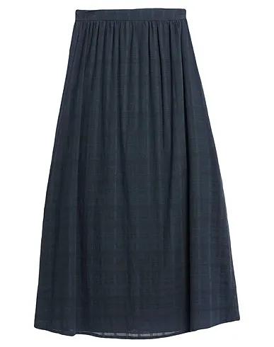 Midnight blue Plain weave Maxi Skirts
