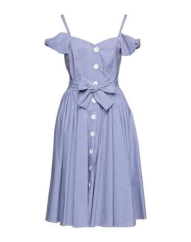 Midnight blue Plain weave Midi dress ERCOLANO