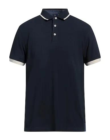 Midnight blue Plain weave Polo shirt