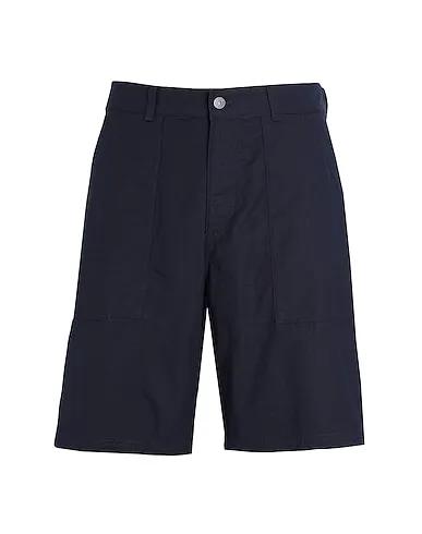 Midnight blue Plain weave Shorts & Bermuda M COTTON SHORT 