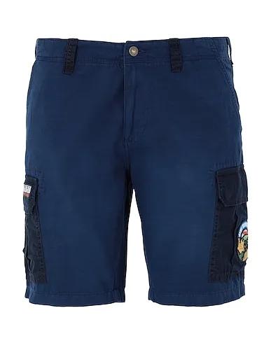 Midnight blue Plain weave Shorts & Bermuda NISHOP