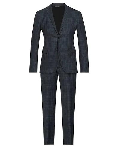 Midnight blue Plain weave Suits