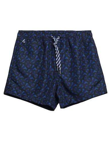 Midnight blue Plain weave Swim shorts