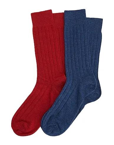 Midnight blue Short socks RIBBED WOOL-CASHMERE SOCK SET