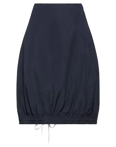 Midnight blue Techno fabric Midi skirt