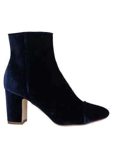 Midnight blue Velvet Ankle boot
