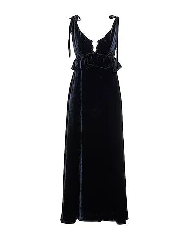 Midnight blue Velvet Long dress