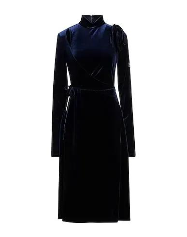 Midnight blue Velvet Midi dress