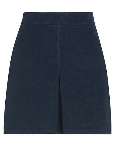 Midnight blue Velvet Mini skirt