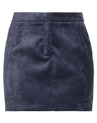 Midnight blue Velvet Mini skirt