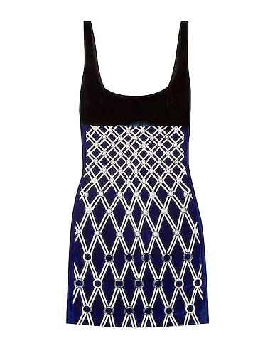 Midnight blue Velvet Short dress