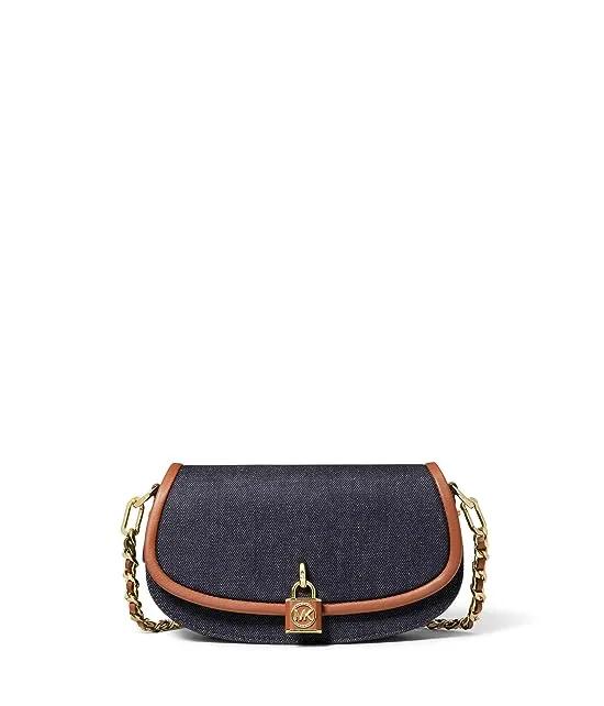 Mila Small East/West Chain Sling Messenger