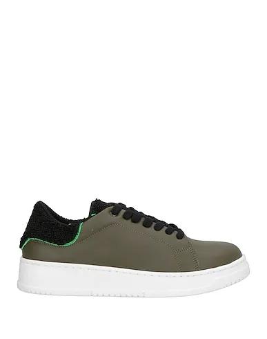 Military green Bouclé Sneakers