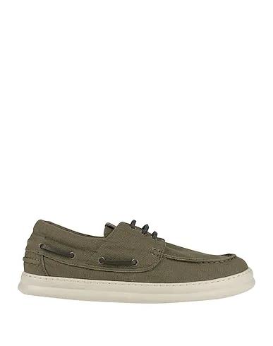 Military green Canvas Loafers