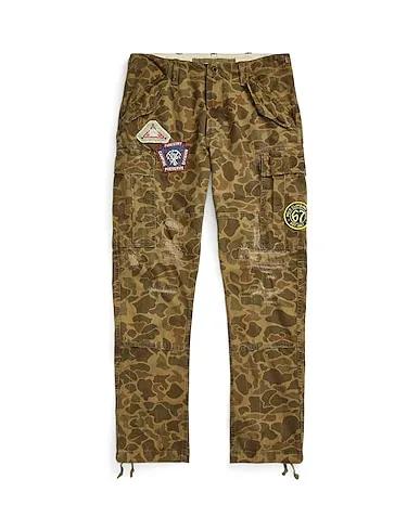 Military green Cargo SLIM FIT CAMO CANVAS CARGO PANT

