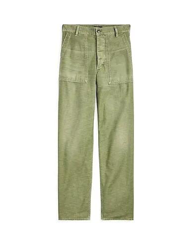 Military green Casual pants COTTON SATEEN UTILITY PANT
