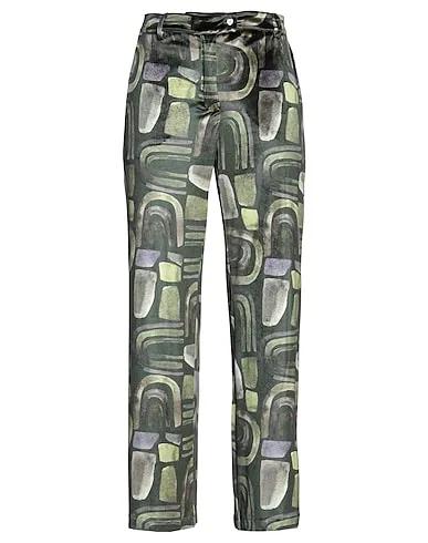 Military green Chenille Casual pants