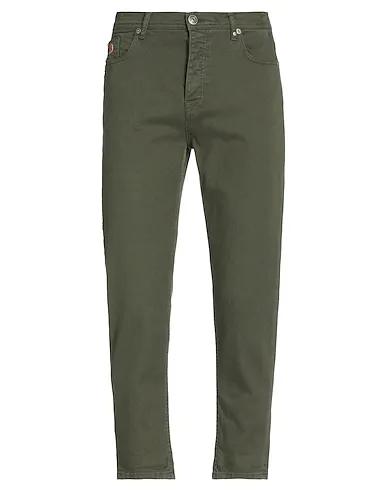 Military green Cotton twill 5-pocket