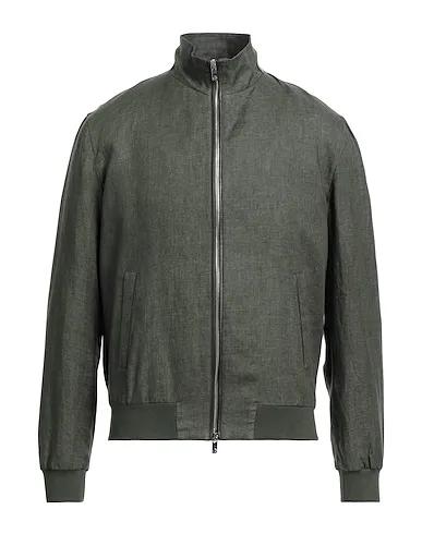 Military green Cotton twill Bomber