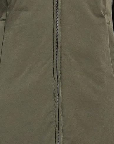Military green Cotton twill Shell  jacket