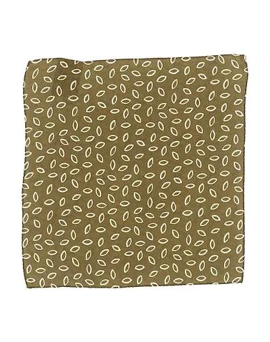 Military green Crêpe Scarves and foulards
