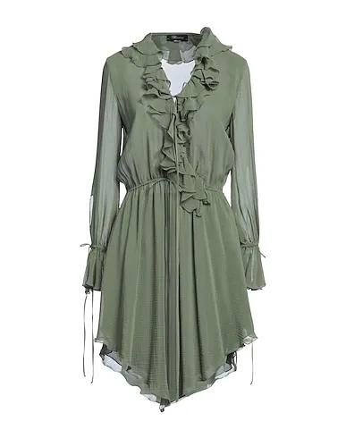 Military green Crêpe Short dress