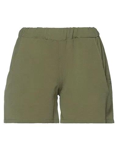 Military green Crêpe Shorts & Bermuda