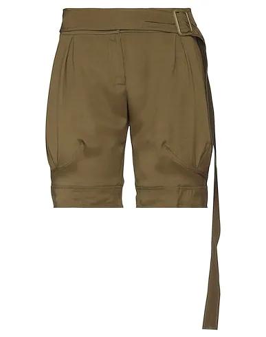 Military green Crêpe Shorts & Bermuda