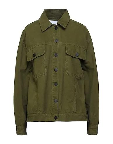 Military green Denim Denim jacket