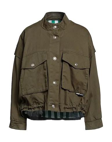 Military green Denim Denim jacket
